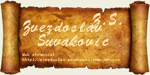 Zvezdoslav Šuvaković vizit kartica